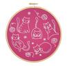 Crafty Cats Embroidery Kit - Hawthorn Handmade