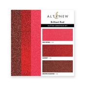 Brilliant Red Glitter Gradient Cardstock Set - Altenew