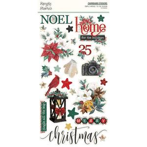 Simple Vintage 'Tis The Season Chipboard Stickers - Simple Stories