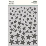 Christmas Stars 6x8 Stencil - Simple Vintage 'Tis The Season - Simple Stories