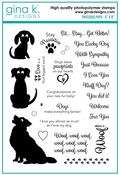 Precious Pups Stamp Set - Gina K Designs