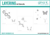 Create Friendship Layering Stencil - Gina K Designs