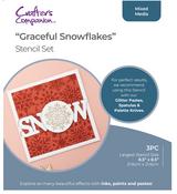 Graceful Snowflakes - Crafter's Companion Stencil Set