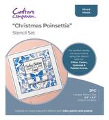 Christmas Poinsettia - Crafter's Companion Stencil Set