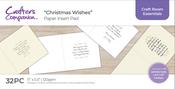 Christmas Wishes (Gold & Silver) - Crafter's Companion Insert Pad 11"X5.5"