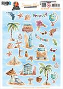 Small Elements A, Summer Vibes - Find It Trading Yvonne Creations Punchout Sheet