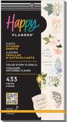 Color Story Florals, 433 Pieces - Happy Planner Sticker Value Pack 30/Sheets