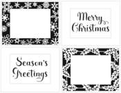 Holly Snowflake Frames A2 Layering Stencils - The Crafter's Workshop