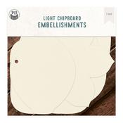 Light Chipboard Album Base - Flowerish - P13