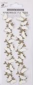 Off White - Little Birdie Jewel Butterfly Vine Embellishment 2/Pkg