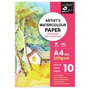 10 Sheets - Little Birdie Artist's Watercolour A4 Paper 250gsm
