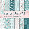 Pastel Delight - Little Birdie Cardstock 24 Sheet Pack 6"X6"