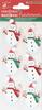 Sparkle Snowman - Little Birdie Christmas Glitter Sticker Embellishment 6/Pkg