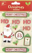 Santa - Little Birdie Christmas Sticker Embellishment 11/Pkg