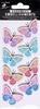 Vivid Butterflies - Little Birdie Glitter Handmade Embellishment 8/Pkg