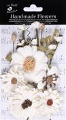 Ivory Pearl - Little Birdie Heleen Paper Flowers 12/Pkg