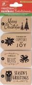 Comfort and Joy - Little Birdie Kraft Printed Tags 4/Pkg
