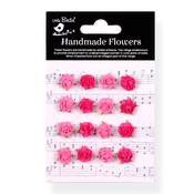 Precious Pink - Little Birdie Beaded Micro Roses Paper Flowers 16/Pkg