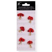 Cardinal Red - Little Birdie Paper Bouquet 6/Pkg