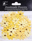Sunshine - Little Birdie Sparkle Florettes Paper Flowers 80/Pkg