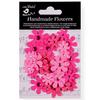 Precious Pink - Little Birdie Sparkle Florettes Paper Flowers 30/Pkg