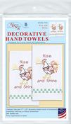 Rise And Shine - Jack Dempsey Stamped Decorative Hand Towel Pair 17"X28"
