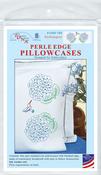 Hydrangeas - Jack Dempsey Stamped Pillowcases W/White Perle Edge 2/Pkg