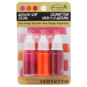 Pink, Orange, and Ruby Red - Life Of The Party Glycerin Color 0.3oz