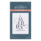 Chic Merry Christmas Press Plate - BetterPress - Spellbinders