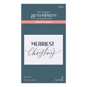 Merriest Christmas Press Plate - BetterPress - Spellbinders