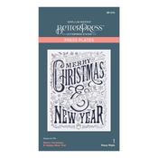 Merry Christmas & Happy New Year Press Plate - BetterPress - Spellbinders