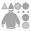 Stitched Christmas Sweater Etched Dies - Spellbinders