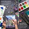 Watercolor Art Paint & Tools Set - Arteza