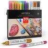 Metallic Acrylic Markers - Set of 20 - Arteza