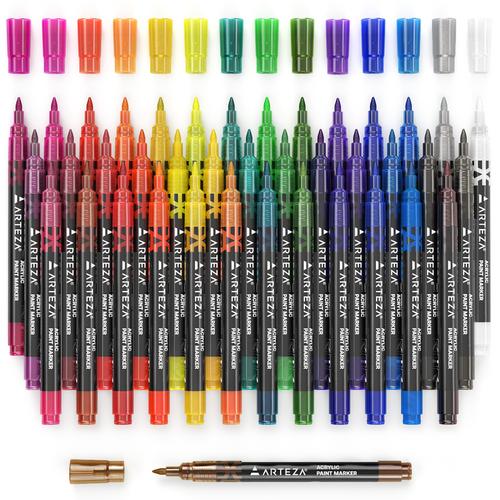 Arteza Felt Tip Pens, Rainbow - Set of 24