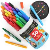 Kids Twistable Gel Crayons - Set of 36 - Arteza