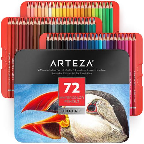 Arteza Review: Classic Brights, Pastels, and Watercolor Pencils