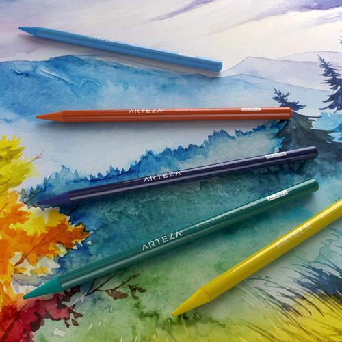 Arteza > Woodless Watercolor Pencils - Set of 24 - Arteza: A Cherry On Top