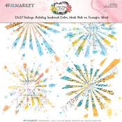 12x12 Color Wash Rub-on Transfer Sheet - Vintage Artistry Sunburst - 49 And Market