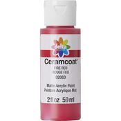 Fire Red/Transparent - Ceramcoat Acrylic Paint 2oz