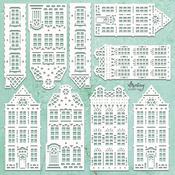 Tenement Houses Chipboard Diecuts - Mintay Chippies - Mintay Papers