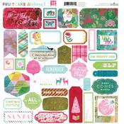 Fruitcake & Tinsel 12x12 sticker sheet - Fancy Pants Designs