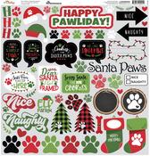 Happy Pawlidays 12x12 Sticker - Reminisce
