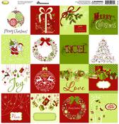 Retro Christmas 12x12 Sticker - Reminisce
