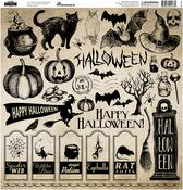 Vintage Halloween 12x12 Sticker - Reminisce