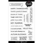Inside Out Fall Thanksgiving Sentiments Stamps - Photoplay