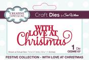 Festive With Love At Christmas - Creative Expressions Craft Dies By Sue Wilson