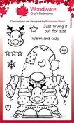 Singles Cozy Gnome Jumper - Woodware Clear Stamps 4"X6"