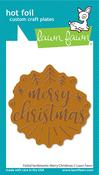 Foiled Sentiments: Merry Christmas Hot Foil Plate - Lawn Fawn