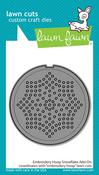 Embroidery Hoop Snowflake Add-on Lawn Cuts - Lawn Fawn
